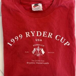 Nike Red 1999 Ryder Cup Tee